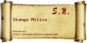 Stanga Milica névjegykártya